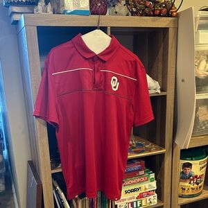 Fanatics Red Polo Shirt OU Oklahoma university